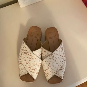 Dolce Vita Capri Sandals- Fawn Calf Hair